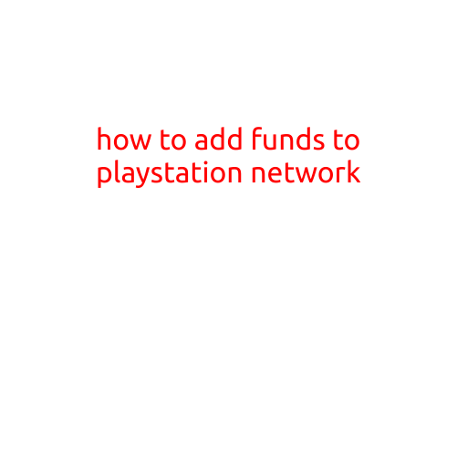 How to Add Funds to PlayStation Network