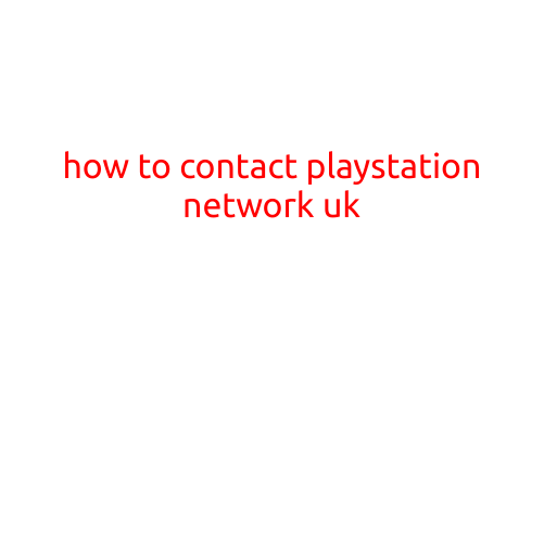 How to Contact PlayStation Network UK