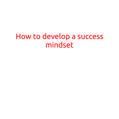 How to Develop a Success Mindset