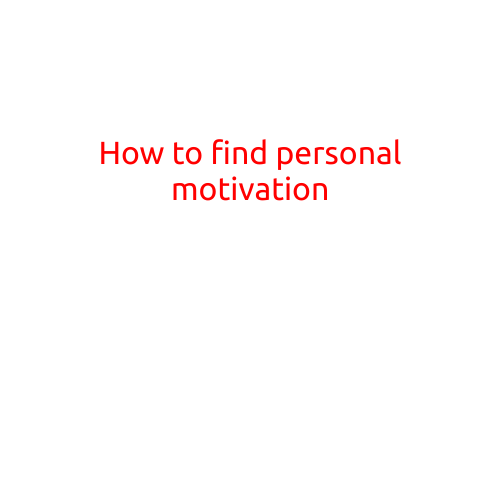 How to Find Personal Motivation