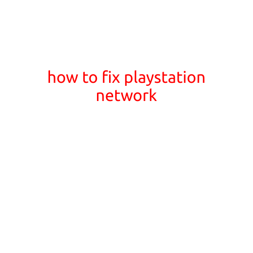 How to Fix PlayStation Network