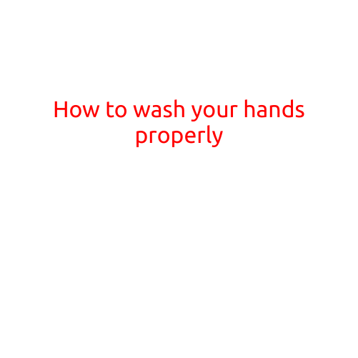 How to Wash Your Hands Properly