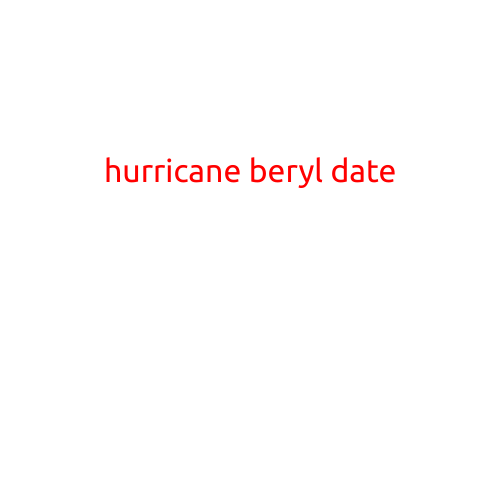 Hurricane Beryl Date: Knowing the Schedule is Key to Preparation