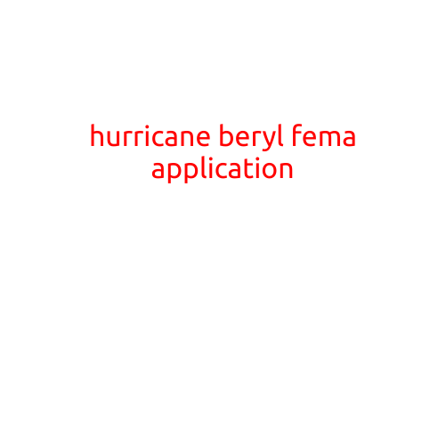 FEMA Application: A Guide for Hurricane Beryl Survivors