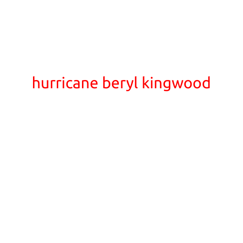 Hurricane Beryl Kingwood: A Wake-Up Call for Coastal Communities