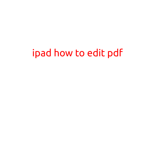 iPad: How to Edit PDFs