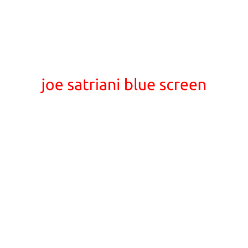 Joe Satriani's "Blue Screen of Death" Album Review