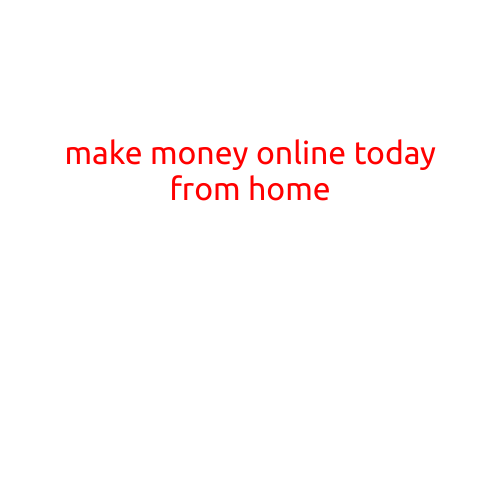 Make Money Online Today from Home: A Beginner's Guide