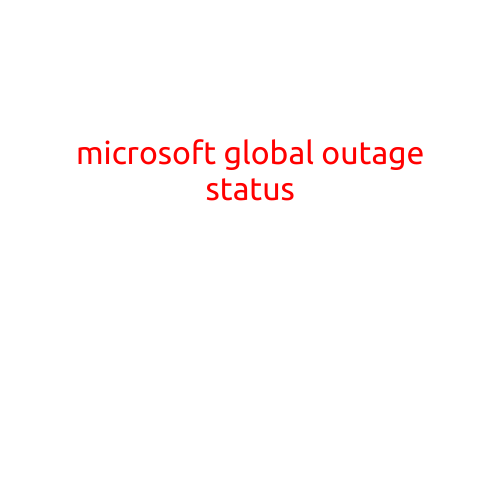 Microsoft Global Outage Status