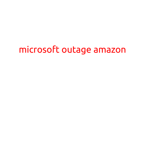 Here is an article with the title "Microsoft Outage Affects Amazon and Other Online Services":