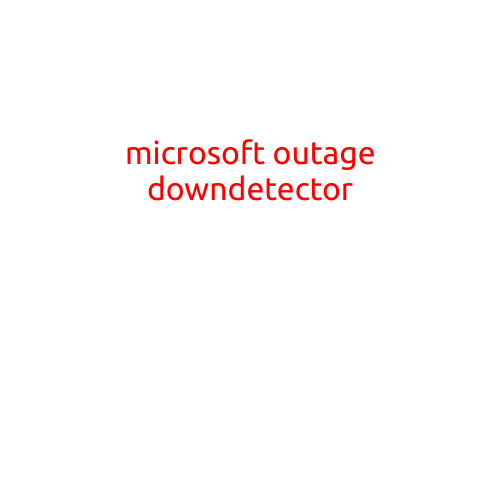 Microsoft Outage: Downdetector Reveals Extent of Global Disruption