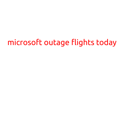 Here is a draft article with the title "Microsoft Outage Flights Today":