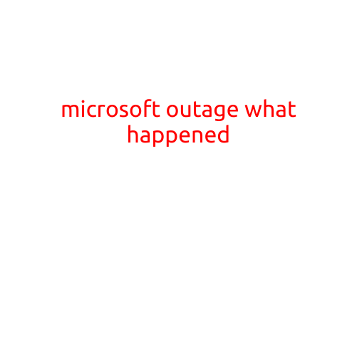 Microsoft Outage: What Happened