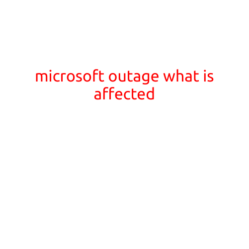 Microsoft Outage: What is Affected