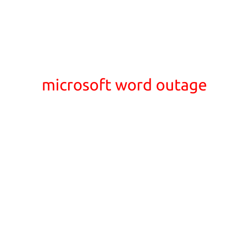 Microsoft Word Outage Hits Thousands of Users Worldwide