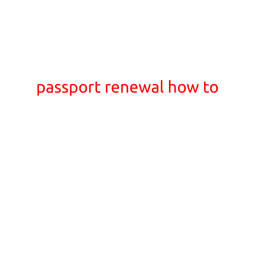 Passport Renewal: A Step-by-Step Guide