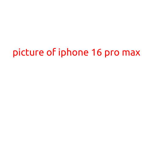 Breaking News: First Official Picture of iPhone 16 Pro Max Revealed