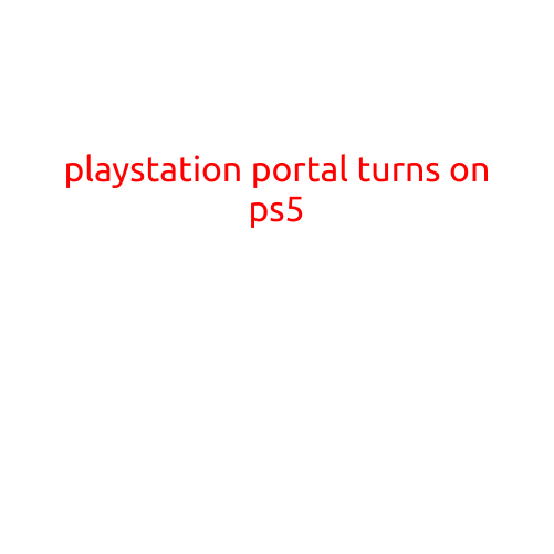 Here is a drafted article with the title "PlayStation Portal Turns On PS5":