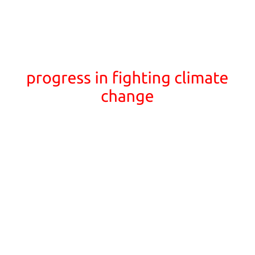 Progress in Fighting Climate Change: A Glimmer of Hope