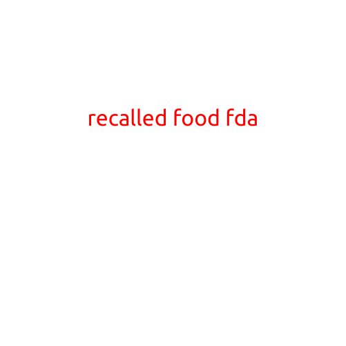 Recalled Food by FDA: A Guide to Stay Safe