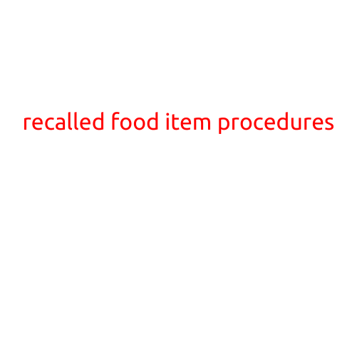 Recalled Food Item Procedures: A Step-by-Step Guide for Consumers and Food Businesses