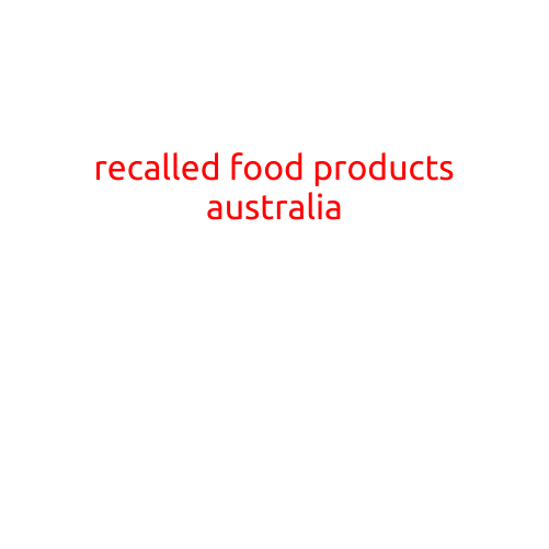 Title: Recalled Food Products in Australia: What You Need to Know