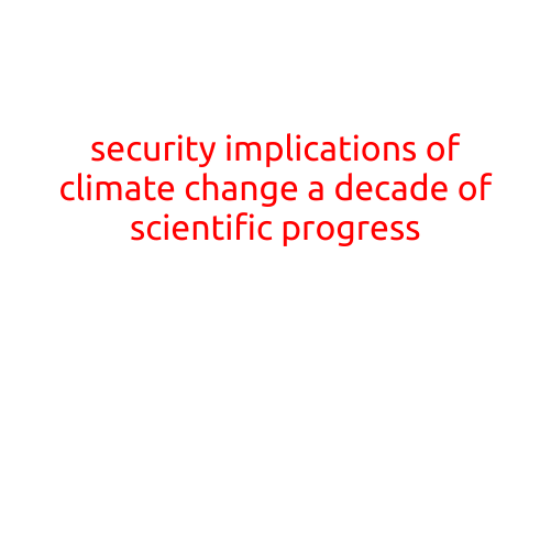 Security Implications of Climate Change: A Decade of Scientific Progress