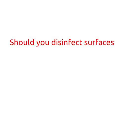 Should You Disinfect Surfaces?