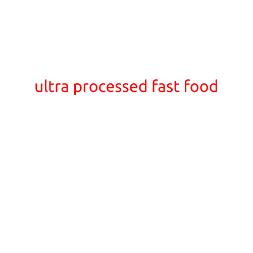 Ultra-Processed Fast Food: The Unhealthy Truth Behind the Convenience