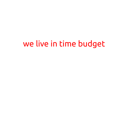 We Live in a Time Budget