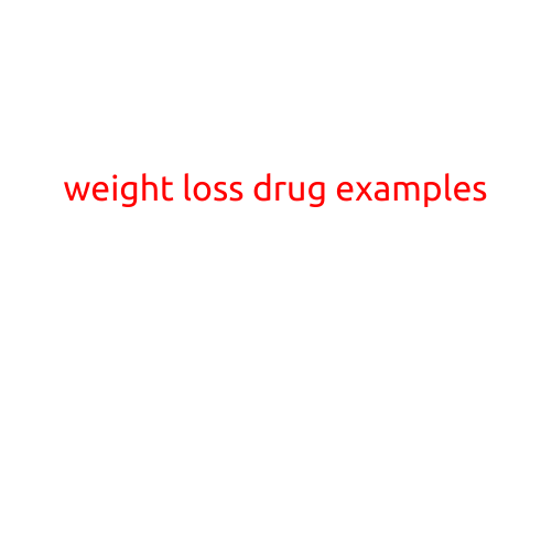 Weight Loss Drug Examples: A Comprehensive Guide