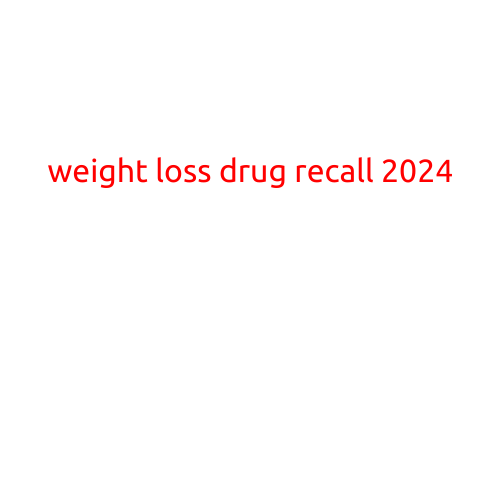 Weight Loss Drug Recall 2024: What You Need to Know