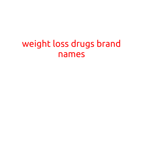 Weight Loss Drugs: Brand Names You Need to Know