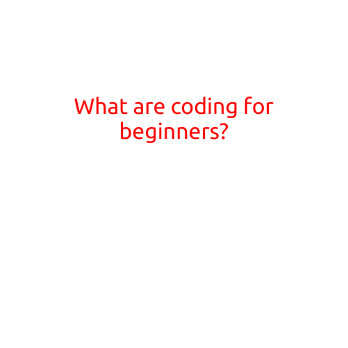 What are Coding for Beginners?