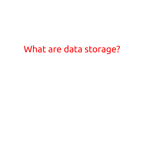 What are Data Storage?