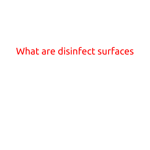 What are Disinfectant Surfaces?