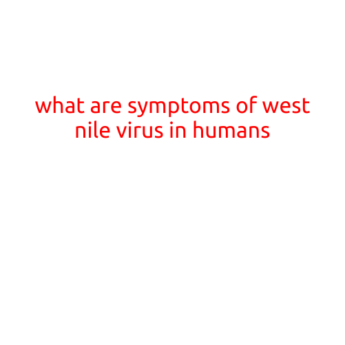 What are Symptoms of West Nile Virus in Humans?