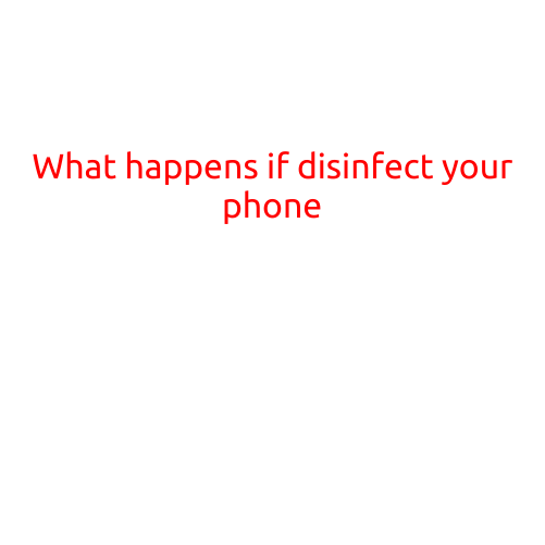 What Happens If You Disinfect Your Phone?