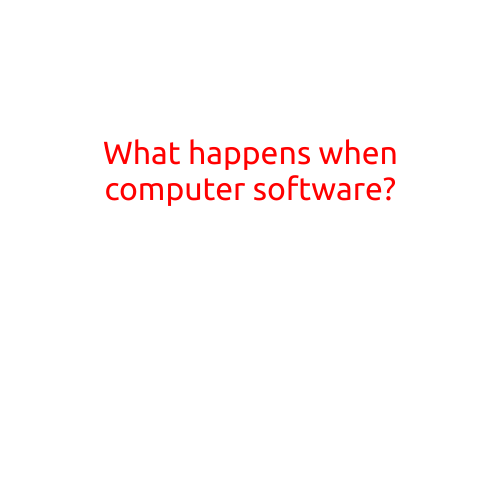 What Happens When Computer Software is Created?