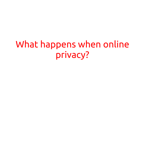 What Happens When Online Privacy?