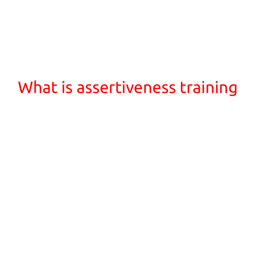 What is Assertiveness Training?