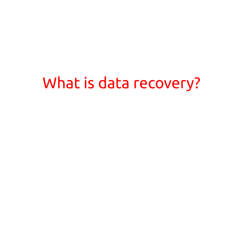 What is Data Recovery?