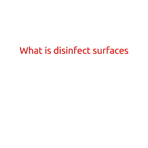 What is Disinfecting Surfaces?