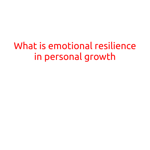 What is Emotional Resilience in Personal Growth?