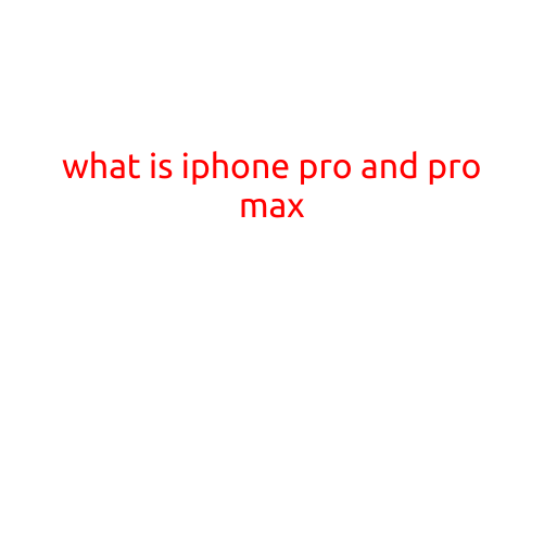 What is iPhone Pro and Pro Max?