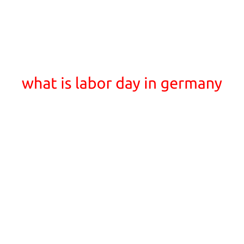 What is Labor Day in Germany?