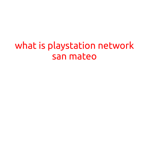 What is PlayStation Network San Mateo?