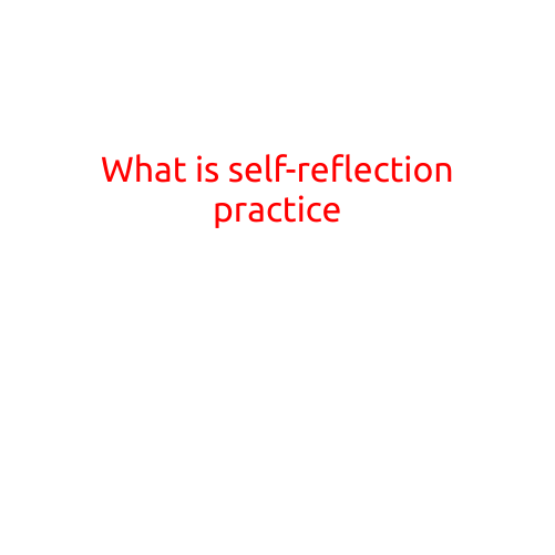 What is Self-Reflection Practice?