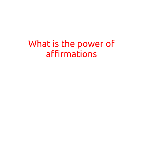 What is the Power of Affirmations?