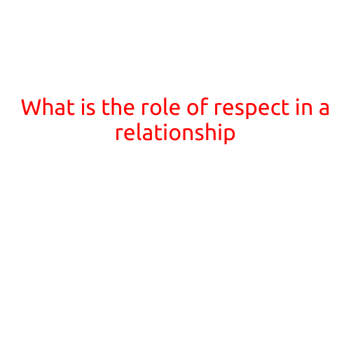 What is the Role of Respect in a Relationship?